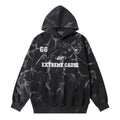 Printed Tie-dyed Hooded Sweater For Men