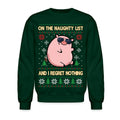 Naughty Pig Neutral Christmas Sweater