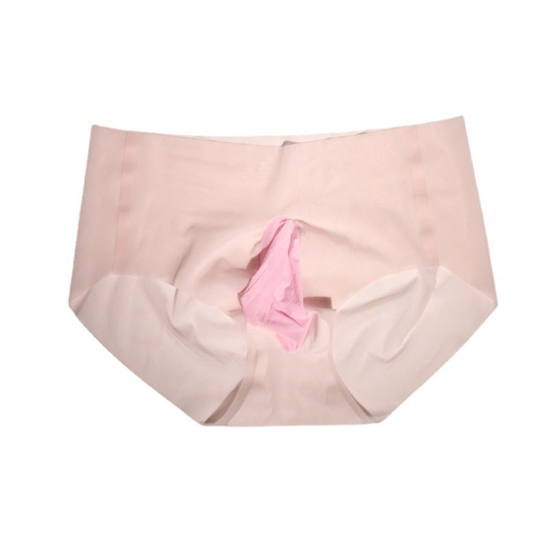 Japanese Low Waist Seamless Ice Facial Mask Men's Underwear