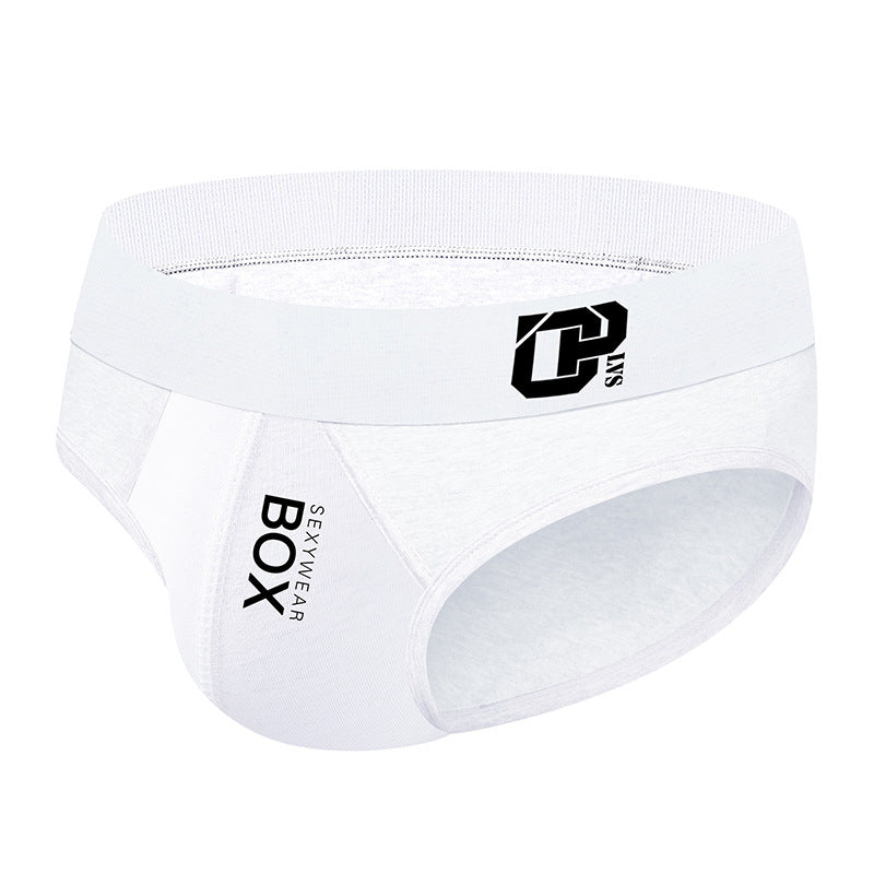 Men's solid color cotton underwear