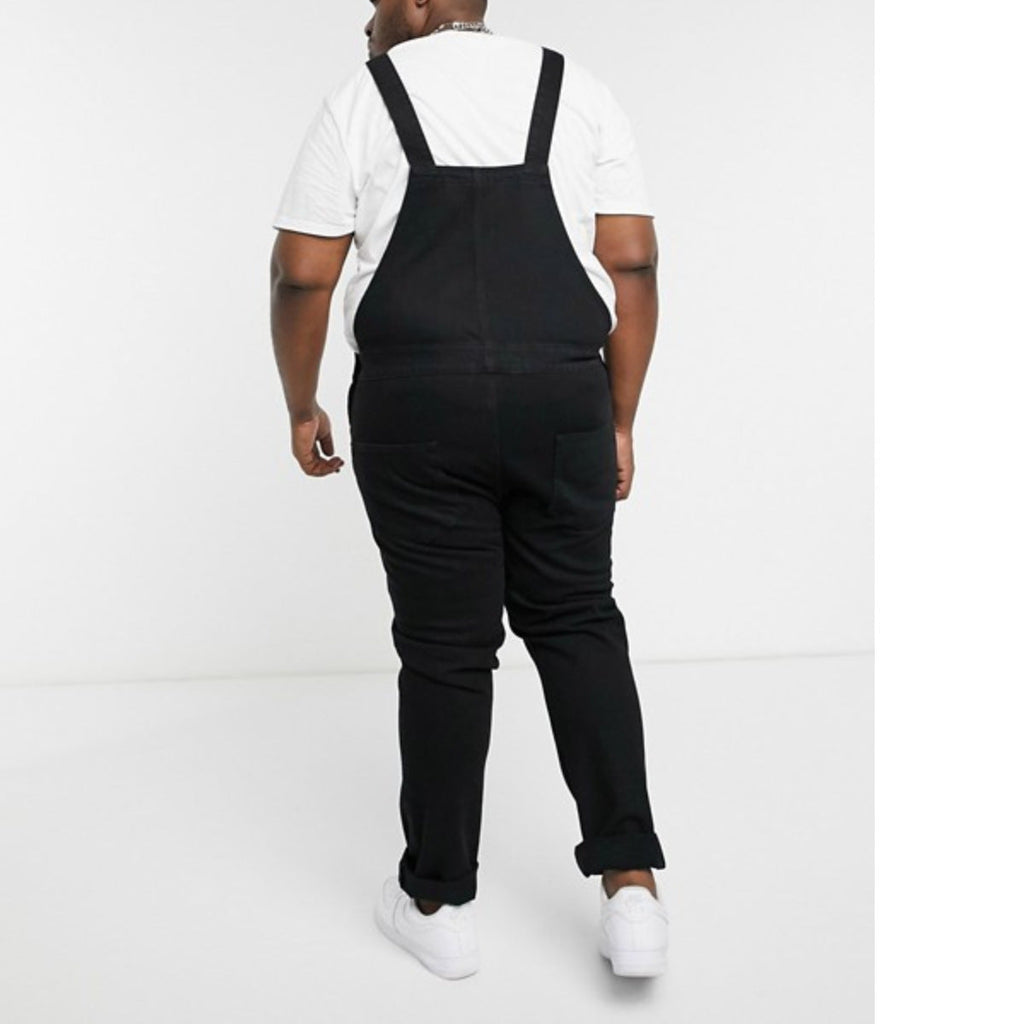 Personality Men's Denim Suspender Pants