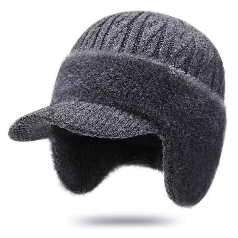 Winter New Men's Ear Protection Cold-proof Knitted Hat