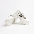 Women's Sponge Cake Thick Soled Big Toe Small Leather Shoes