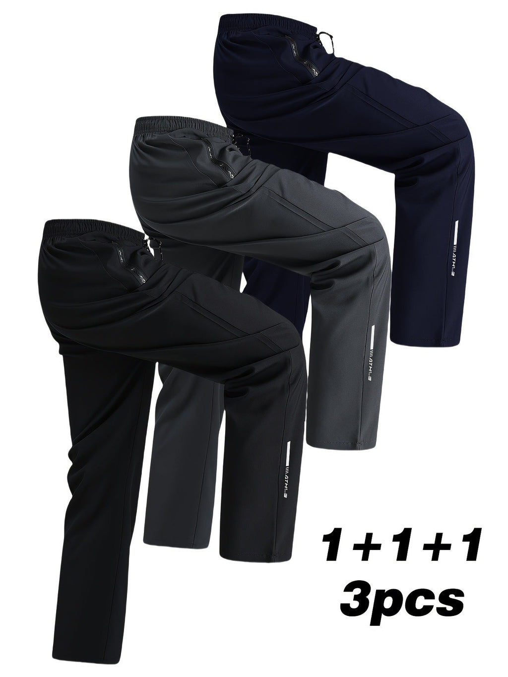 Sweatpants Men's Spring New Loose Flat Casual Pants Black Trend