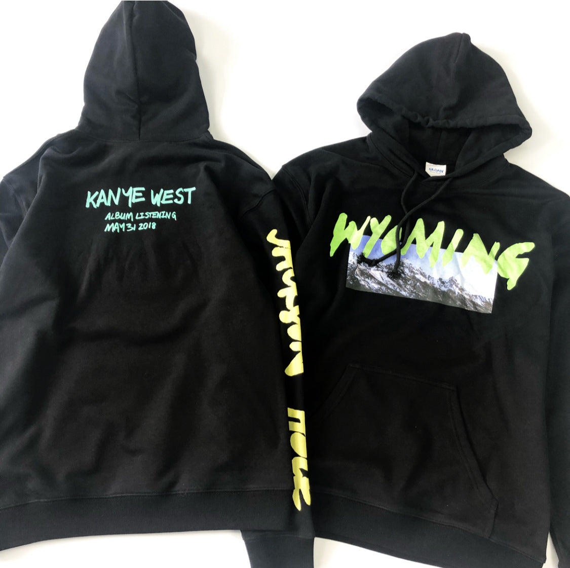 Snow Mountain Graffiti Letter Pattern Men's And Women's Loose Hoodie