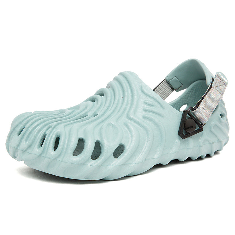 Fashion Summer New Casual Men's Shit Feeling Closed-toe Slippers