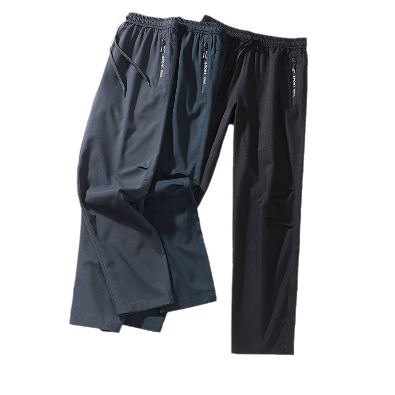 Casual Sports Men's Spring And Autumn Thin Breathable Straight Loose Running Long Skinny Pants