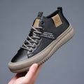 Men's Sports Casual Leather White Shoes