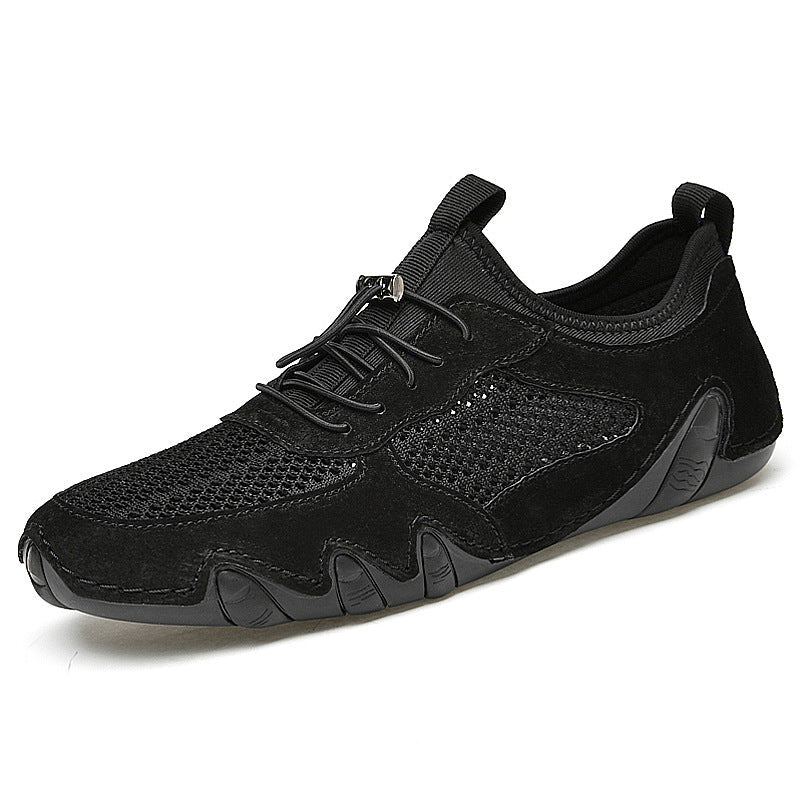 Breathable Slip On Driving Leather Shoes Men's Casual Shoes