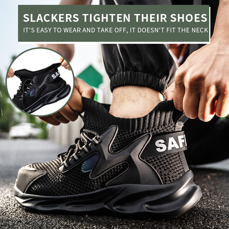 Summer Breathable Steel Toe Cap, Anti-smash, Anti-stab, Lightweight And Comfortable Protective Shoes