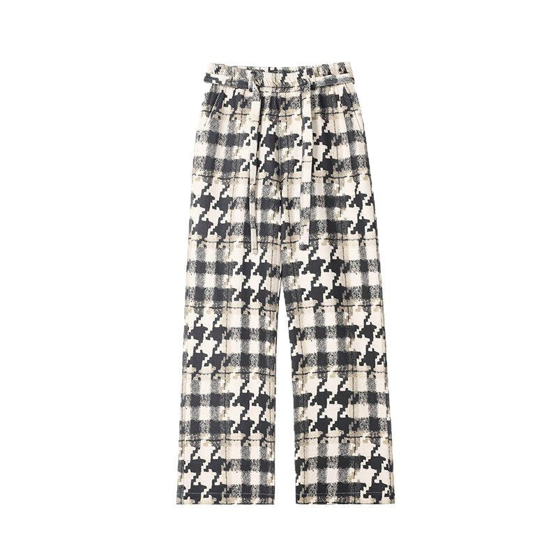 Versatile Couple Sweatpants Men's Loose Straight Trousers