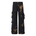 Illusory Printed Jeans Male And Female Trendy Brand