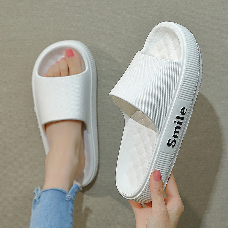 Stepping On Shit Slippers Summer Home Household Non Slip Bathroom Bathing Indoor