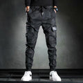 Camouflage Casual Slim-fit Elastic Waist Bungee pants