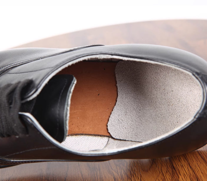 Three Connector Lace-up Leather Shoes