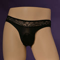 Romantic Lace Men's Briefs Comfortable Breathable Ice Silk Elastic Pants