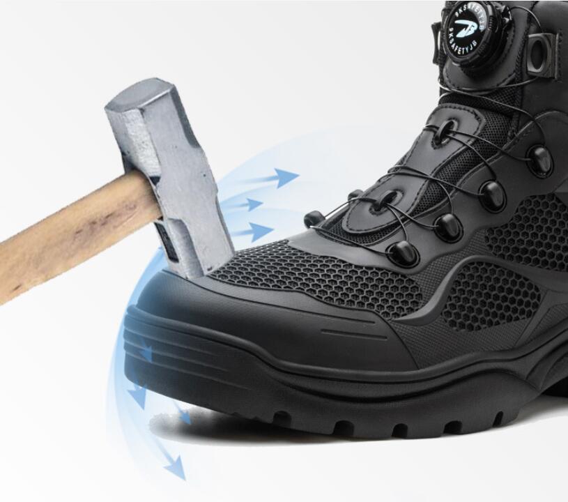 Summer Anti-smashing And Anti-penetration Men's Lightweight And Comfortable Labor Protection Shoes