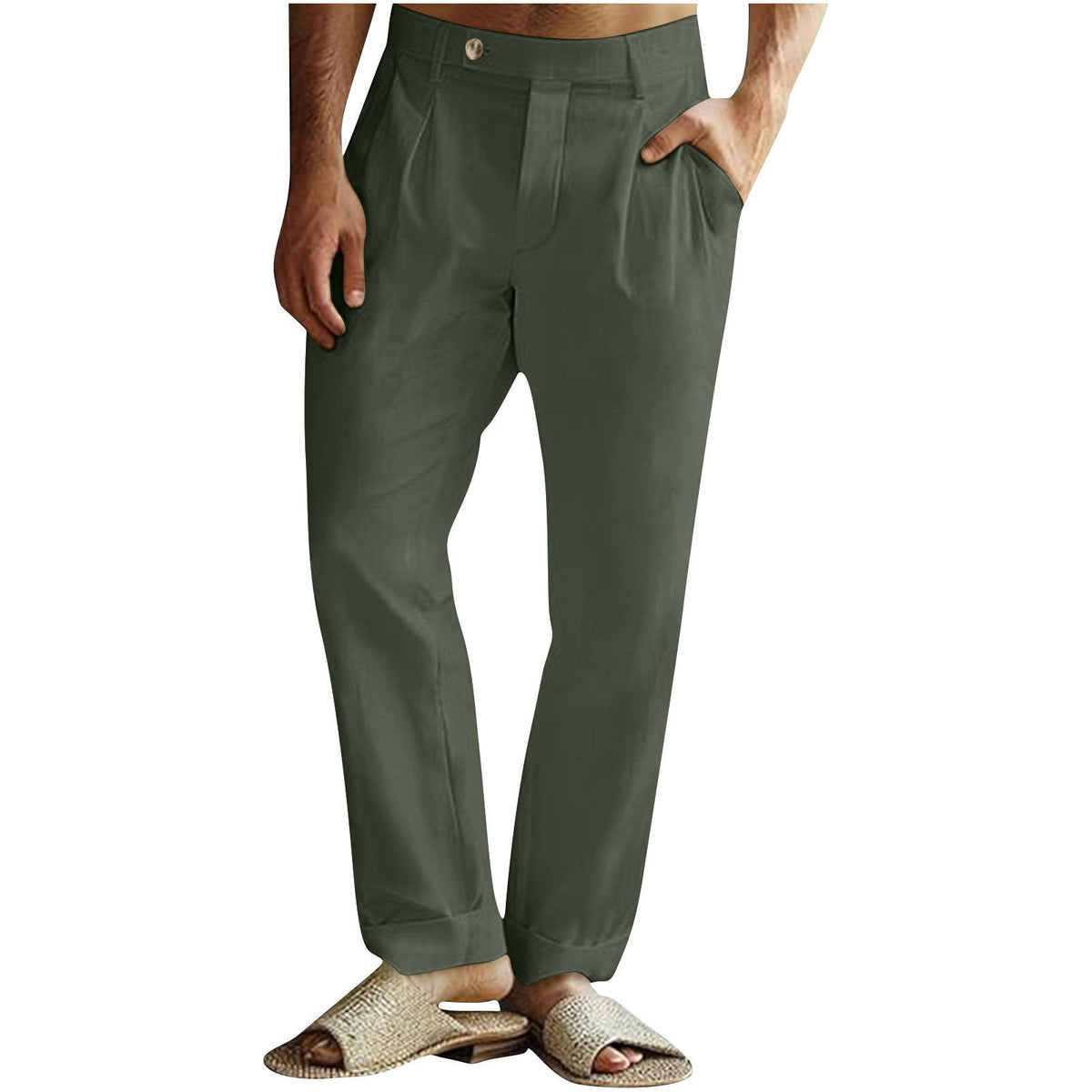 Men's Casual Cotton Linen Pants