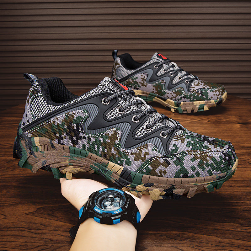 Outdoor Leisure Plus Size Breathable Hiking Shoes Men