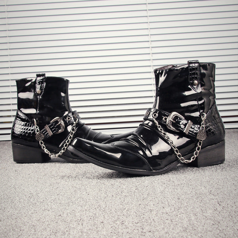 European And American Western Style Martin Boots Pointed Toe