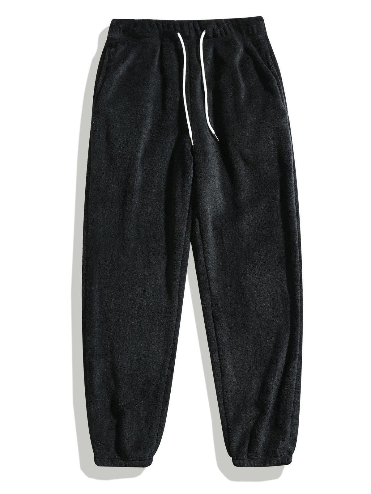 Casual And Fashionable Coral Fleece Drawstring Pants