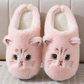 Cotton Couple Kitty Cartoon Cute Velvet Warm Slippers