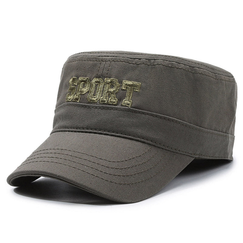 Hat Flat-top Peaked Cap Leisure Men's Sunhat