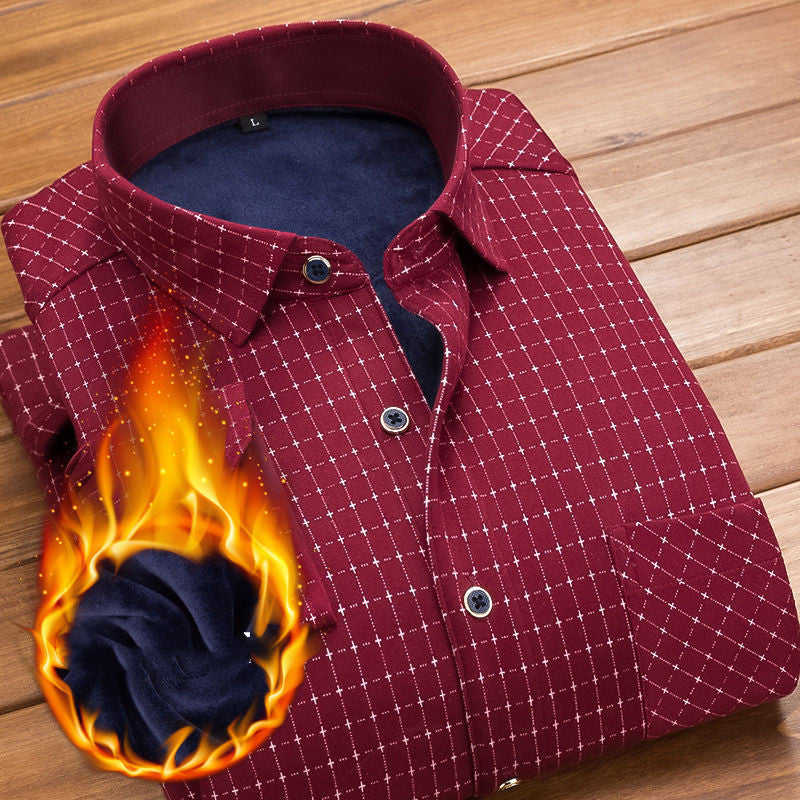 Warm shirt and velvet