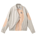 Loose Cool Stitching PU Jacket Coat