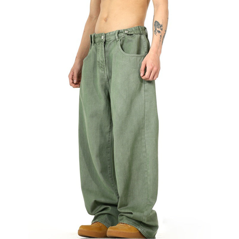 American Vintage Washed Jeans Men's High Street