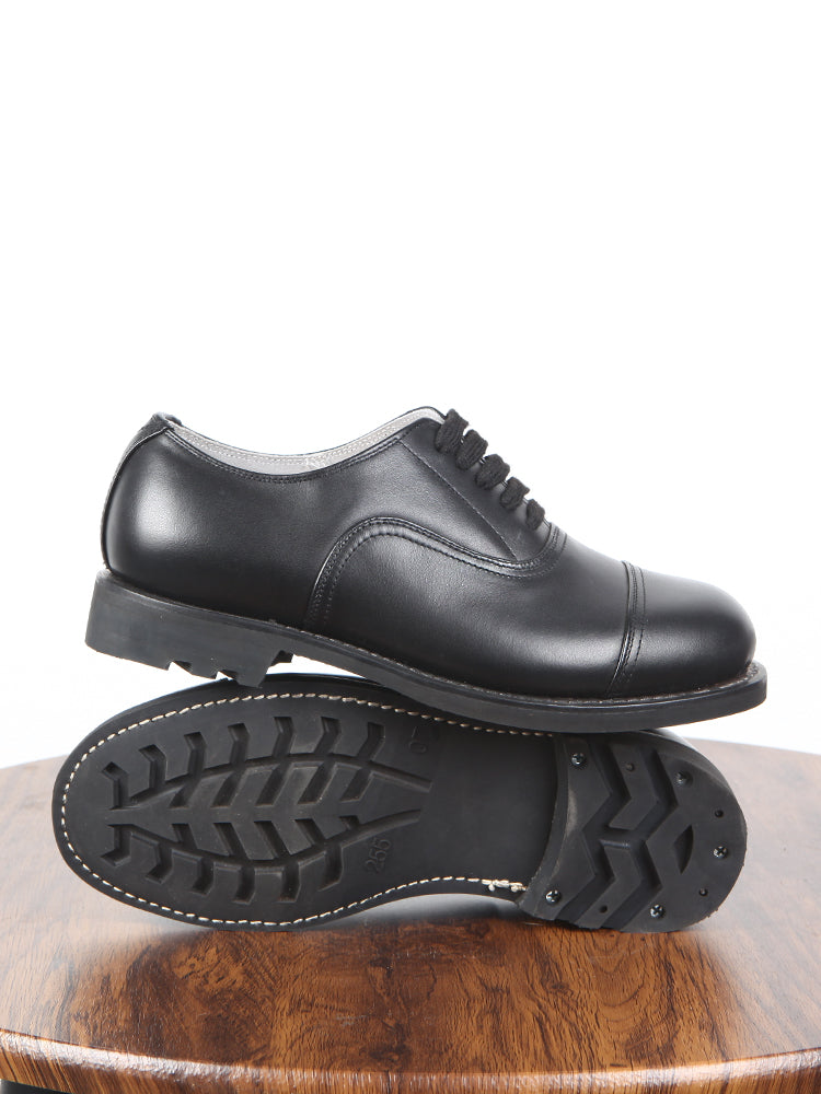Three Connector Lace-up Leather Shoes