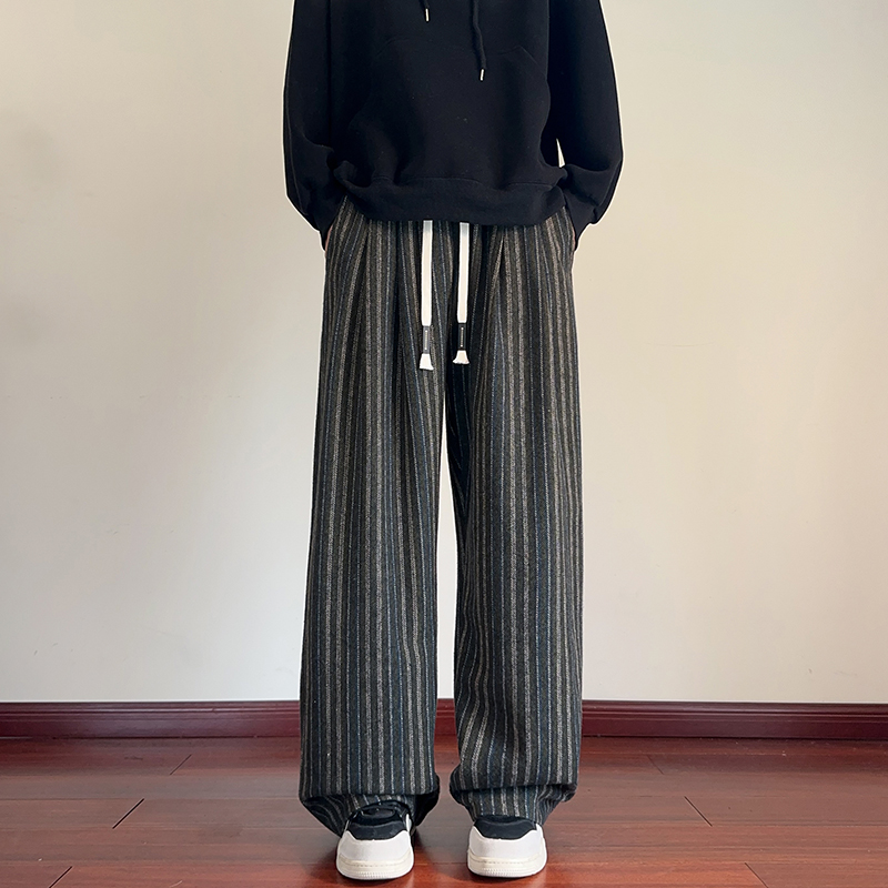 Autumn Ethnic Style Knitted Casual Pants Men