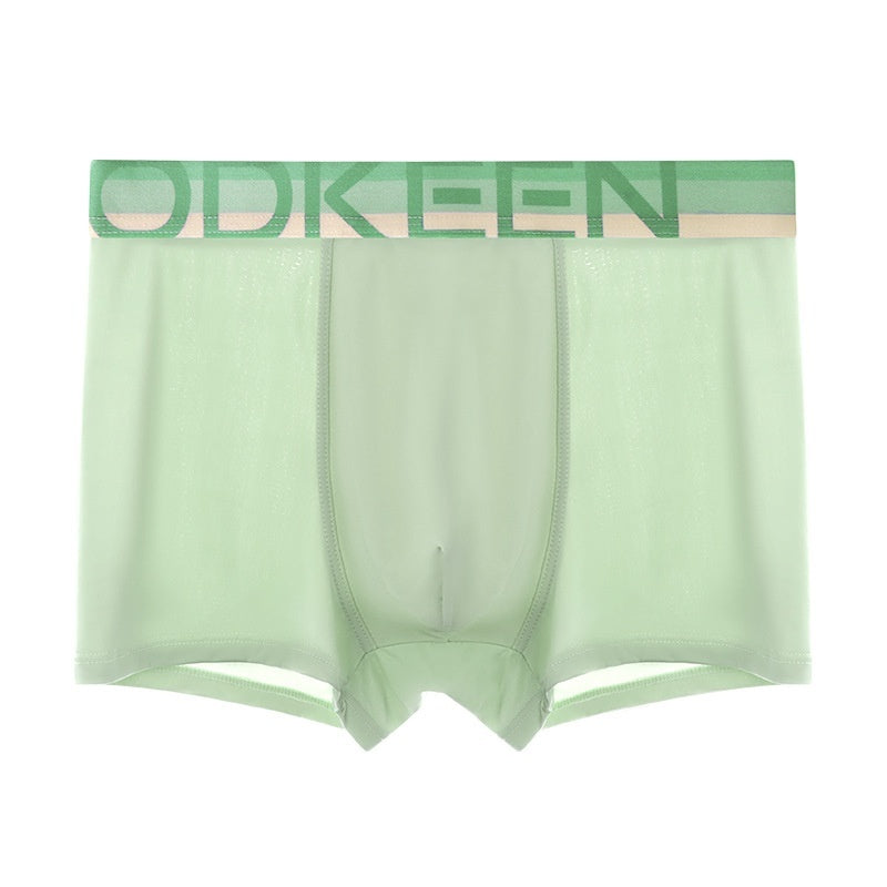 Mens Cool Comfortable And Breathable Ice-Silk Underwear For Summer