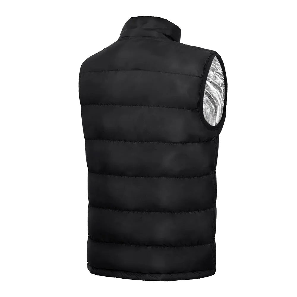 Men's Thickened 9-piece Heating Vest Self-heating Vest Plus Size Casual Vest