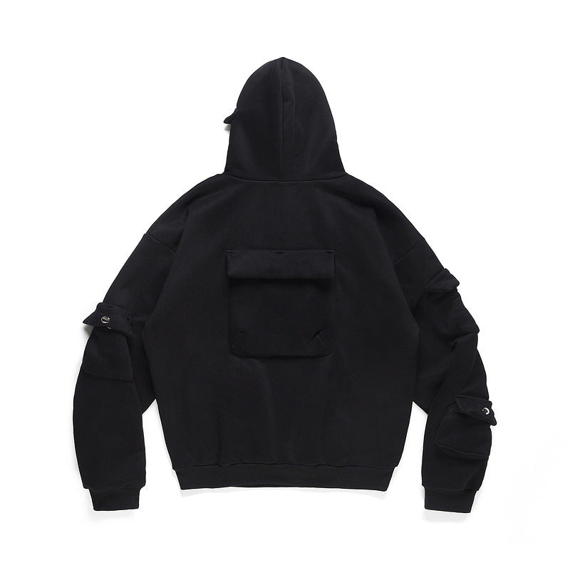Men's Multi-pocket Functional Wind Hooded Sweatshirt