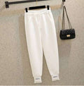 Loose Leg Binding Women's Wool Pants