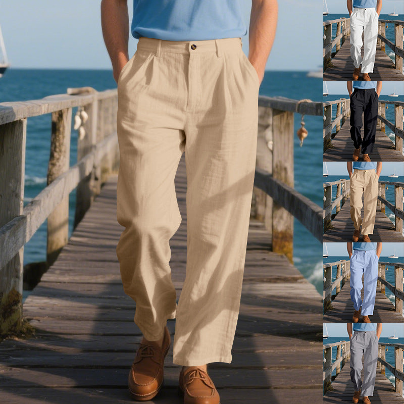 Loose Straight Business Suit Pants Men