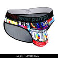 Elastic Large Print Underwear Triangle Low Waist Men's Plus Size
