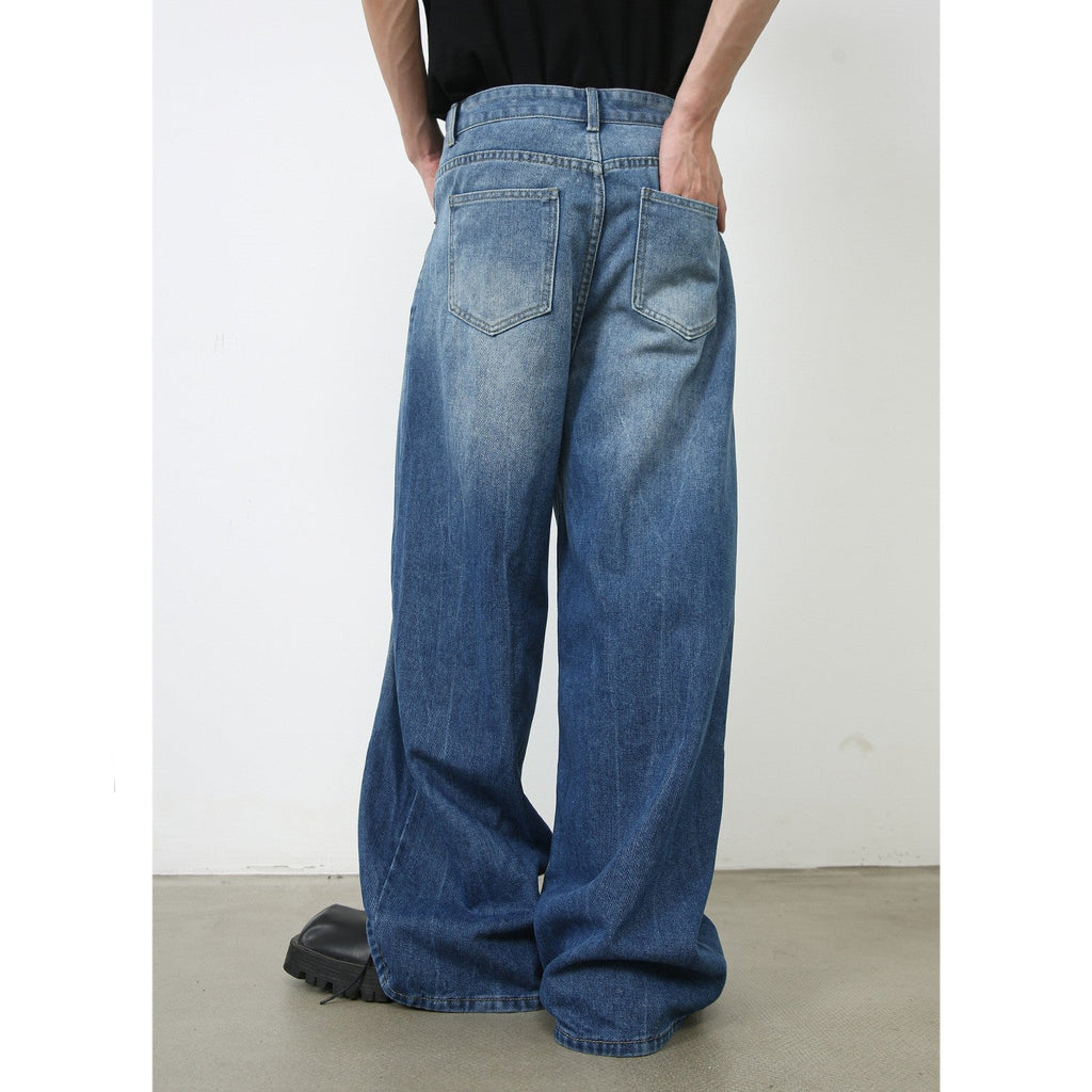 Men's American Retro Baggy Straight Trousers Fashion