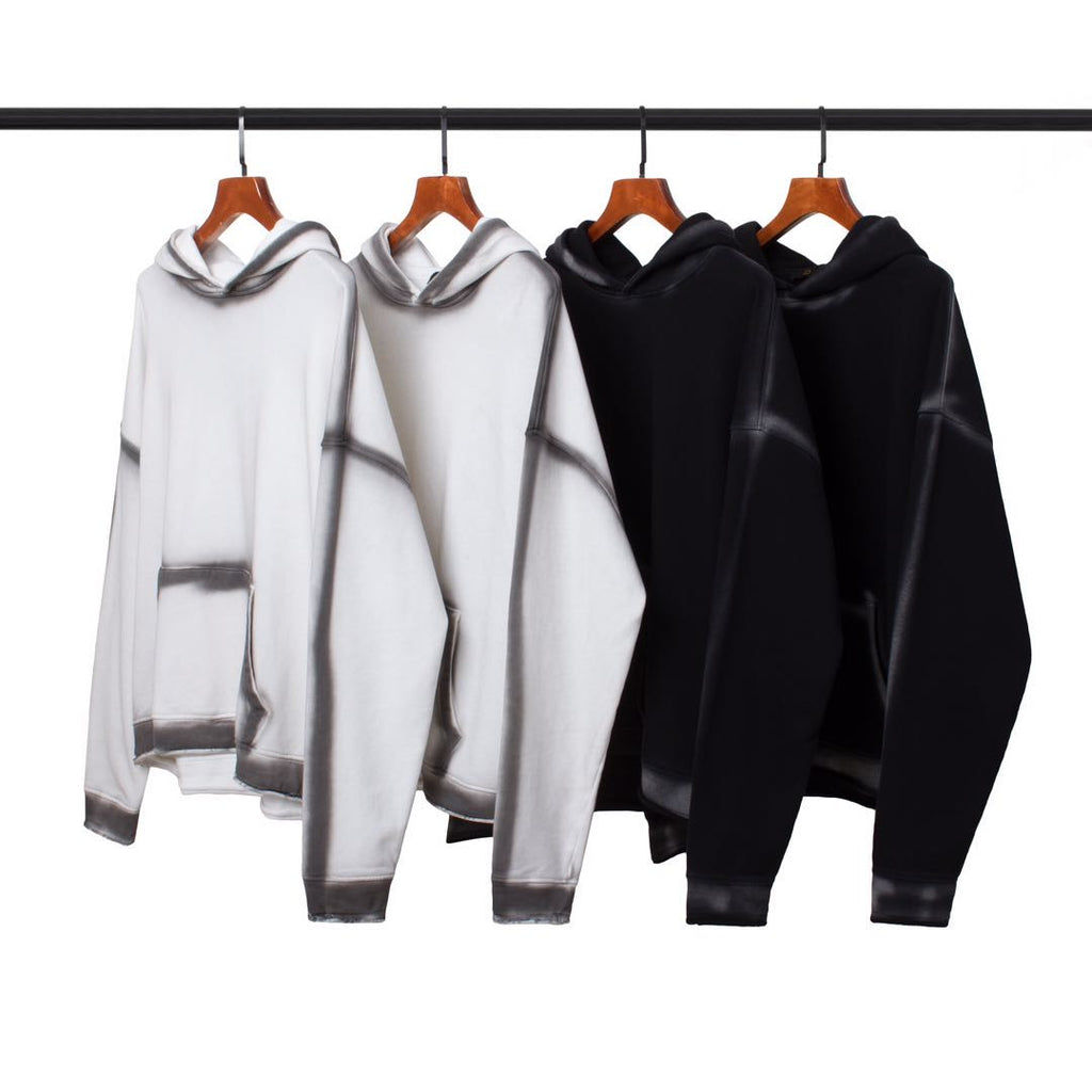 Graffiti Inkjet Wash Water Hooded Jacket Dark High Street