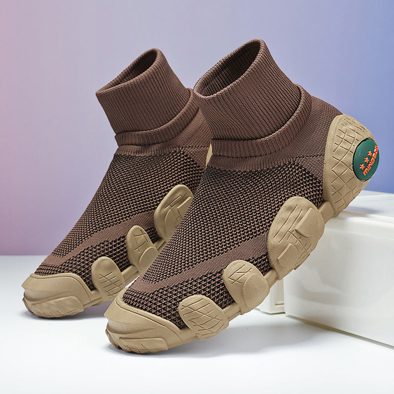 Breathable Knitted Mesh Sneakers Casual Sports Shoes