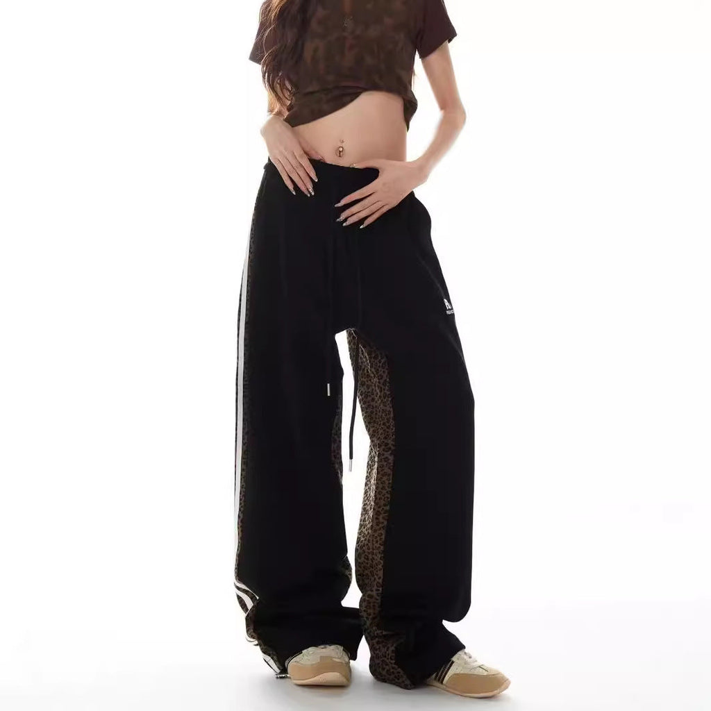 Patchwork Design Trendy Casual High Waist Youth Popularity Boys All-matching Trousers