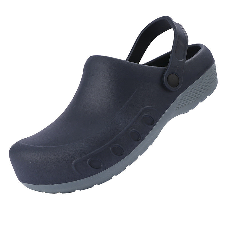 Large Size Hole Shoes Men's Home Leisure Platform Slippers Kitchen Hotel Hospital Waterproof Work Shoes