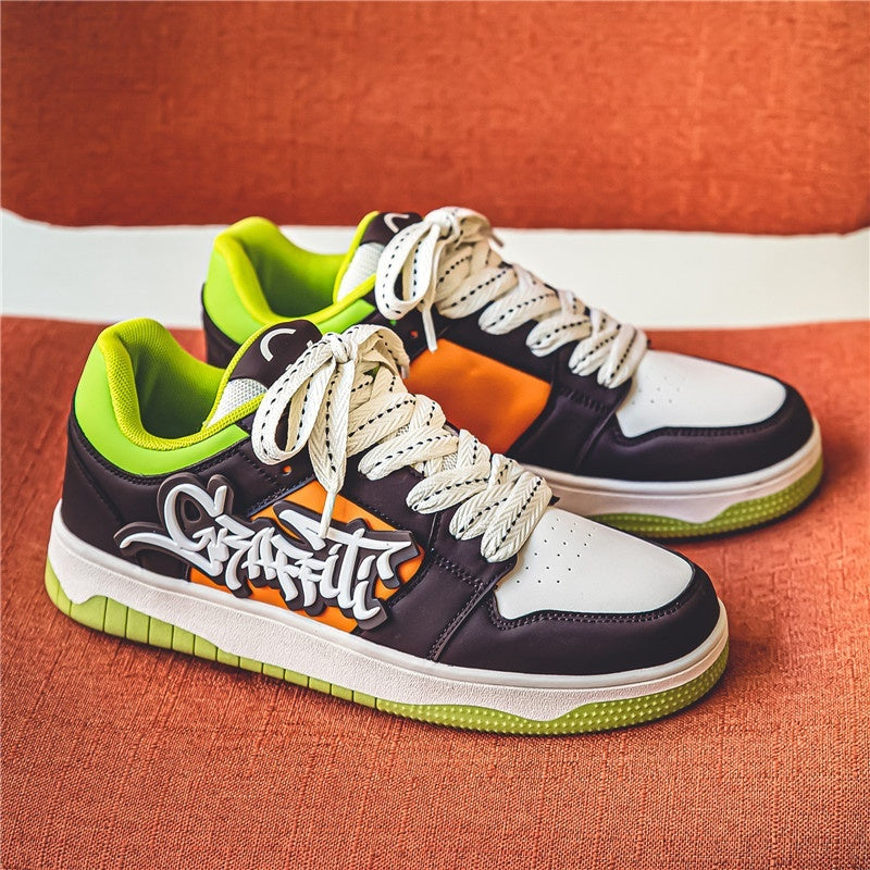 Men's Versatile Sports Thick Soled Wear-resistant Flat Shoes