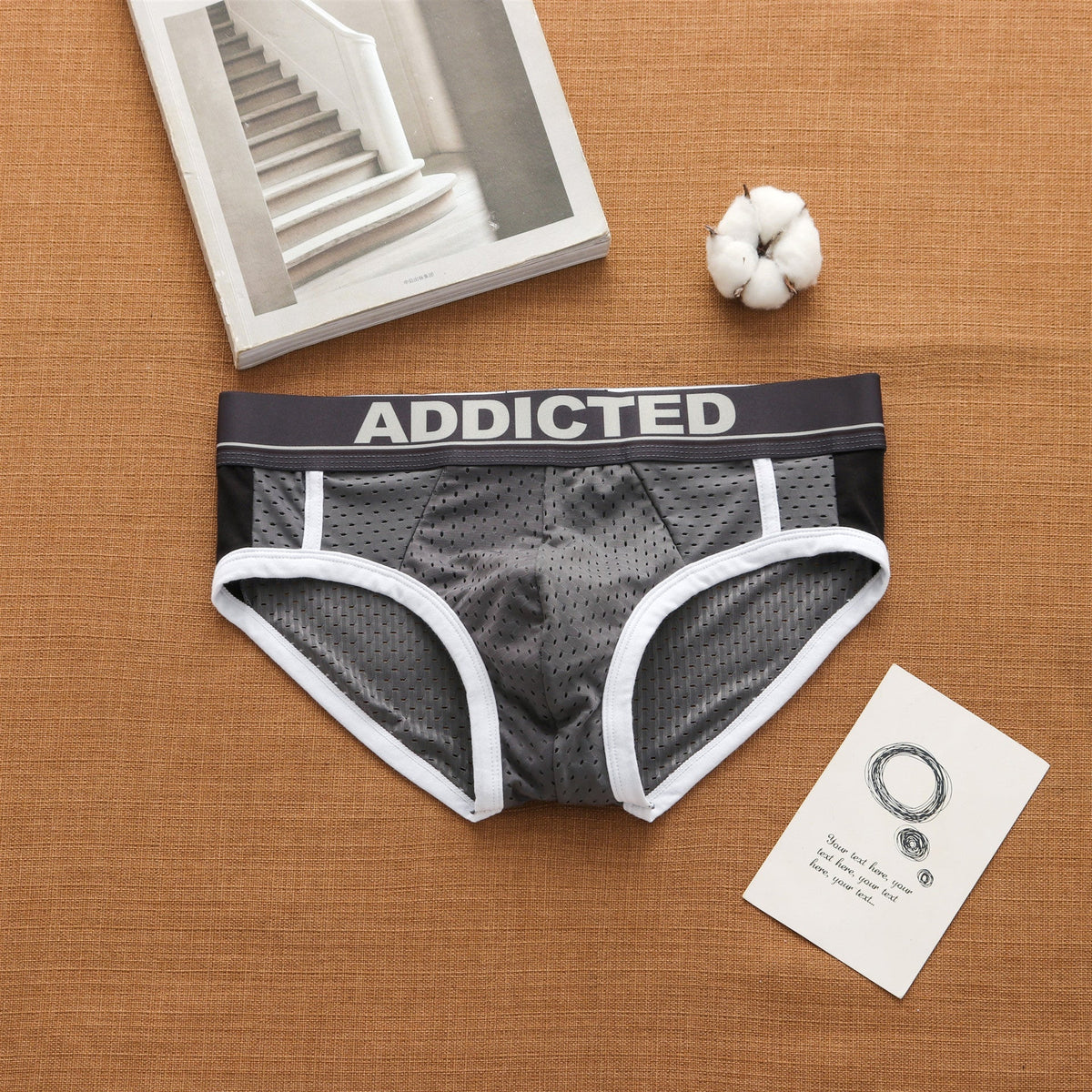 Men's Sexy Low Waist Breathable Ice Silk Mesh Comfortable Fashion Trendy Briefs Men