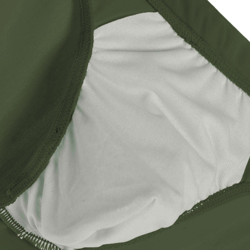 Men's Double-layer Quick-drying Nylon Ice Silk Swimming Shorts