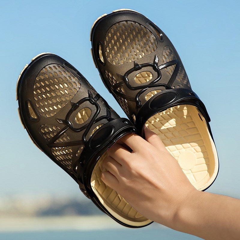 Plastic Sandals Baotou Men's Summer Soft Bottom Non-slip Wear-resistant