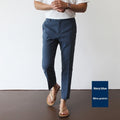 White Cotton Linen Fabric Men's Casual Breathable Pants