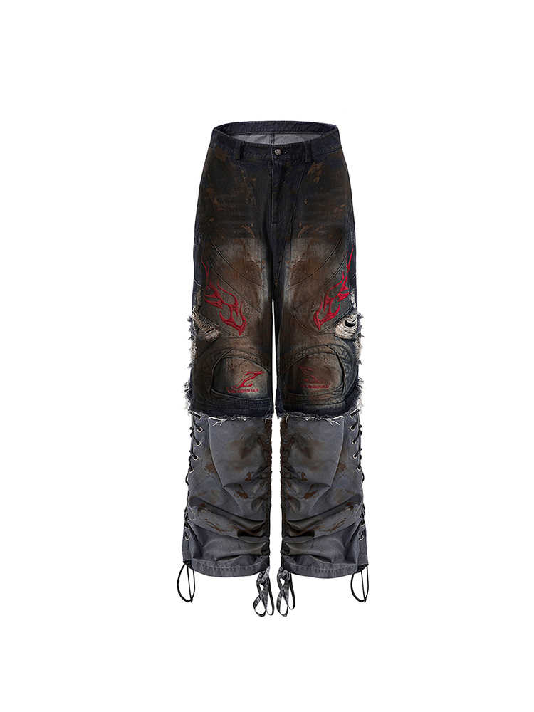 Men's Retro Jeans With Detachable Trouser Legs