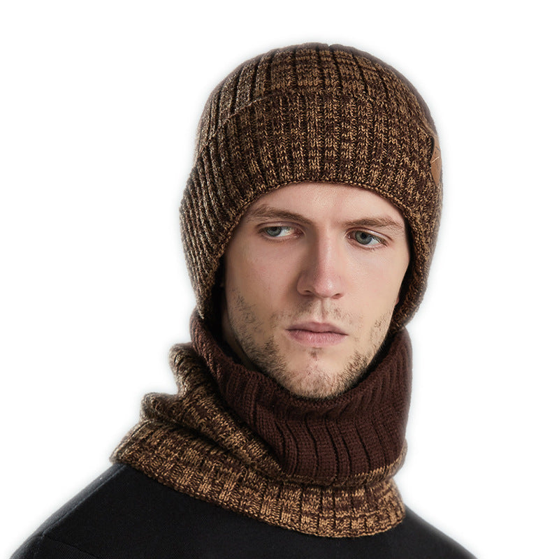 Outdoor Woolen Cap Fleece-lined Thickened Warm Hat